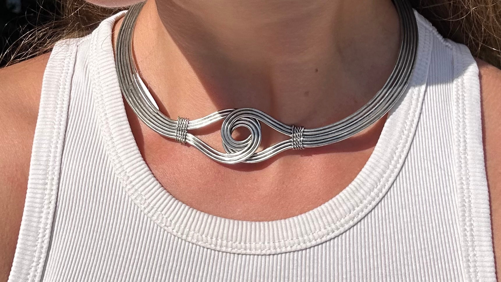 Silver Knot Choker