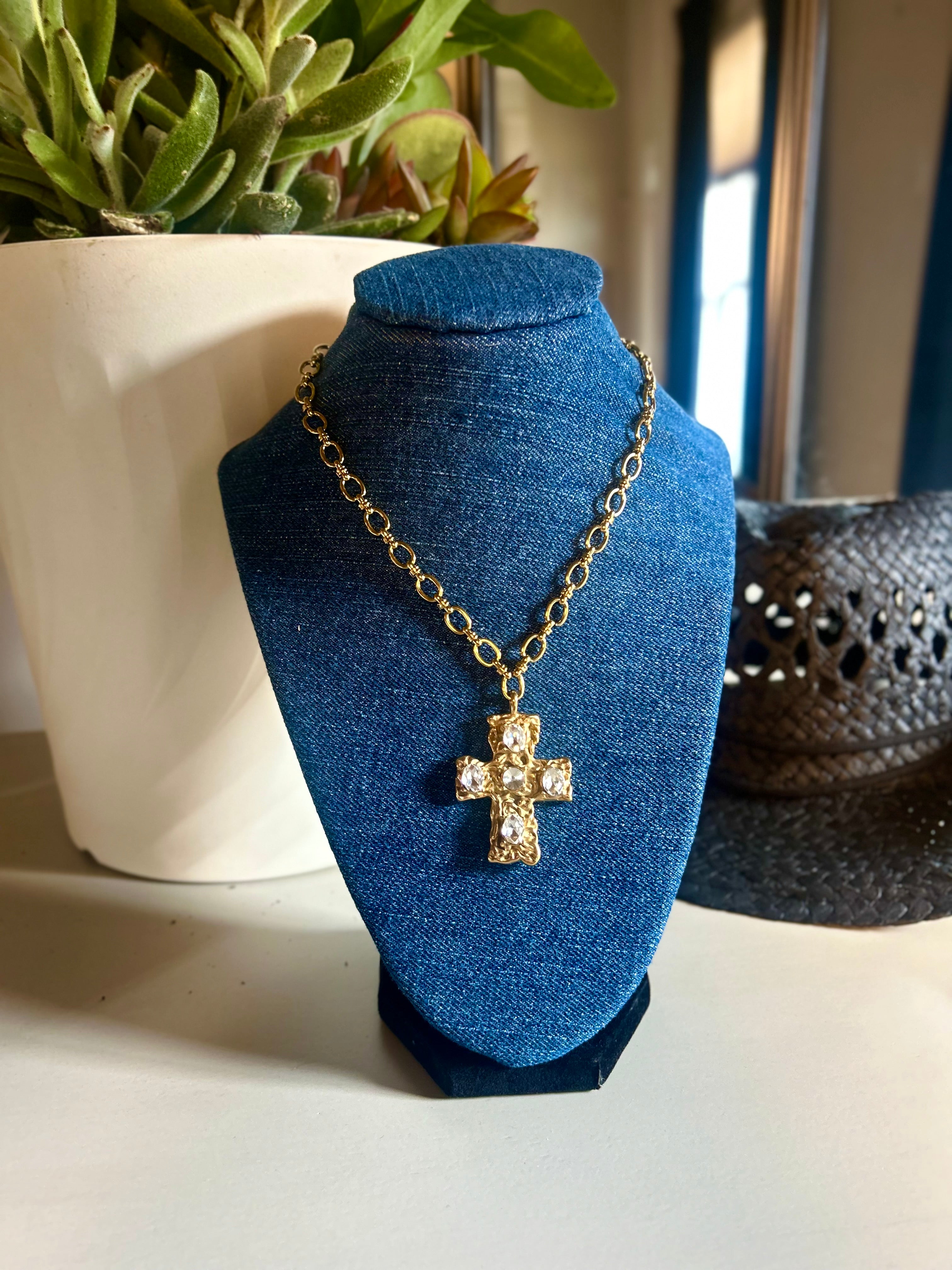 Chunky Cross Necklace
