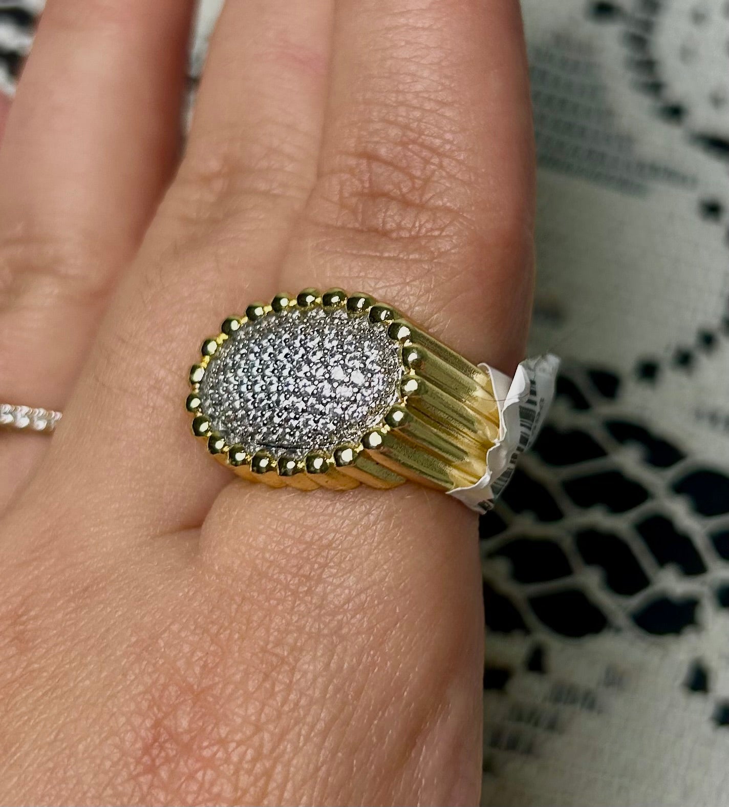 Diamond Oval Ring