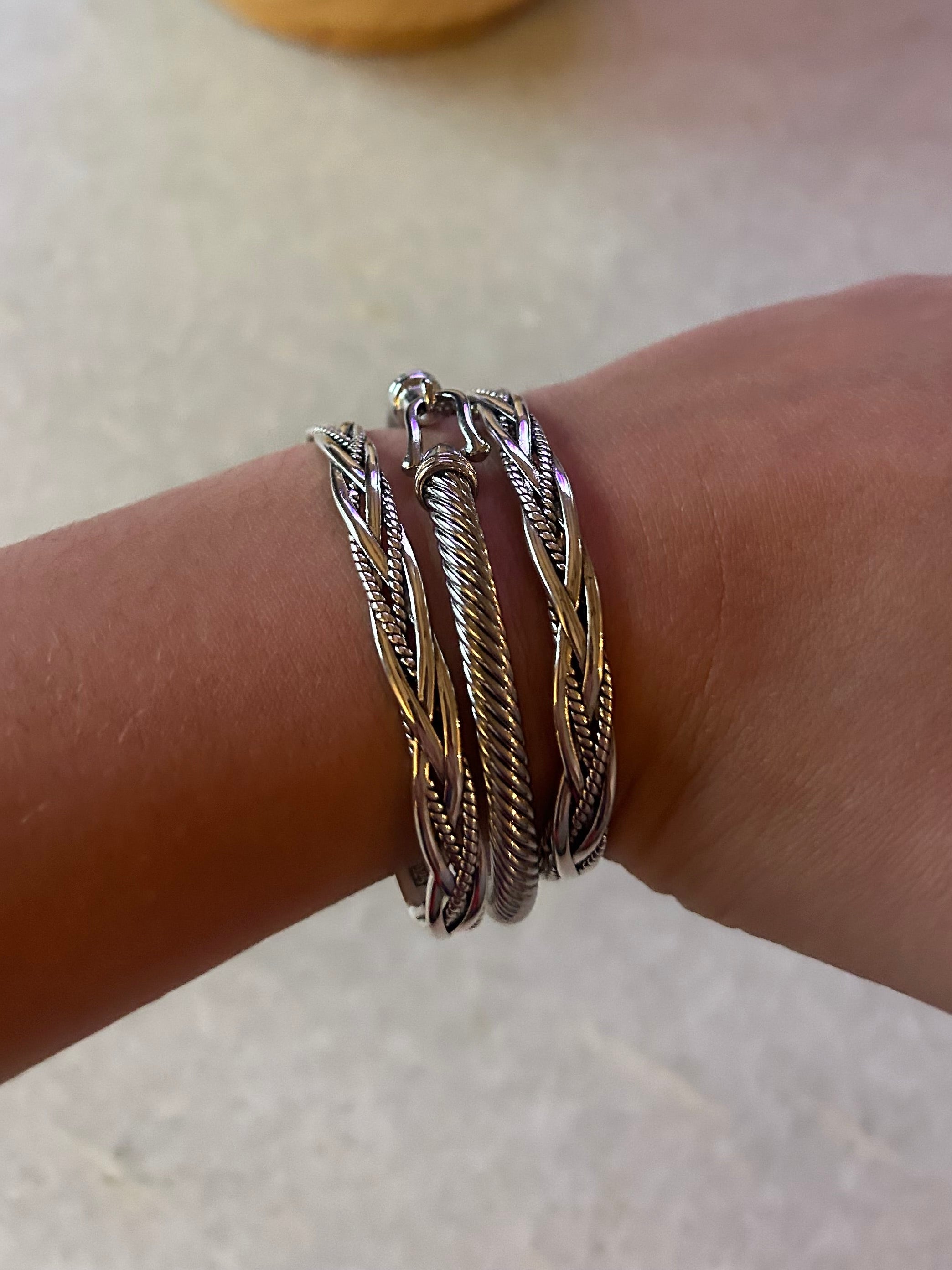 Braided Silver Cuff