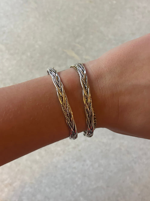 Braided Silver Cuff