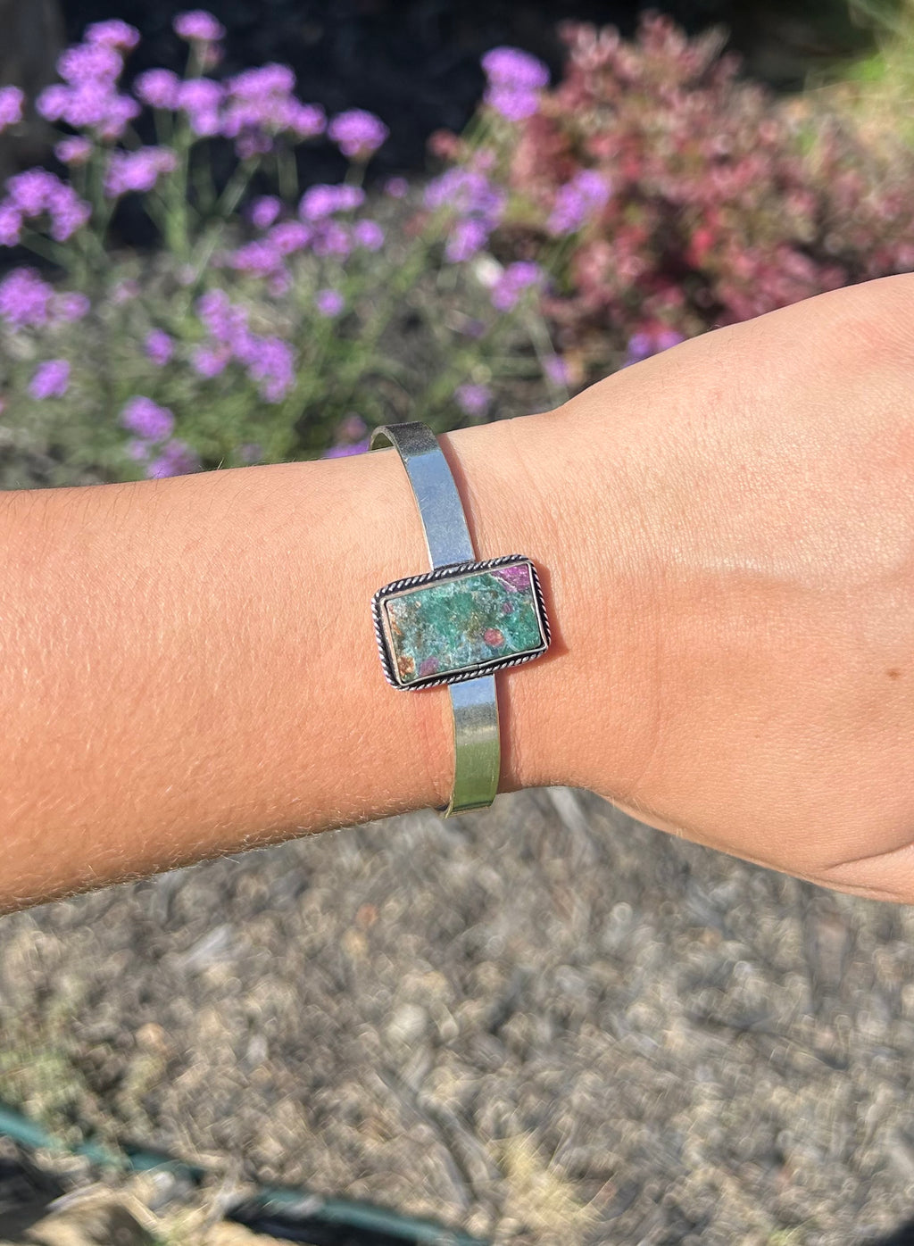 Ruby Zoisite Cuff