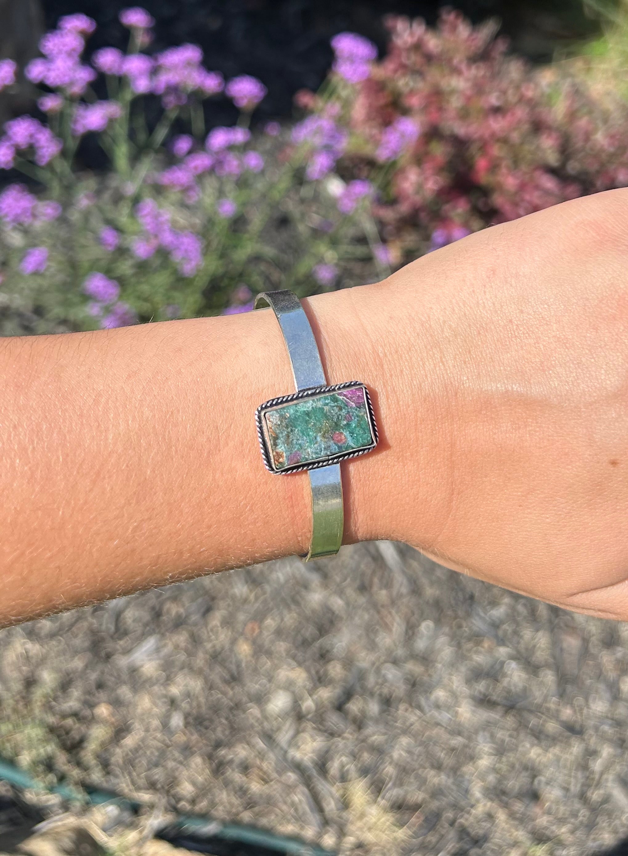 Ruby Zoisite Cuff
