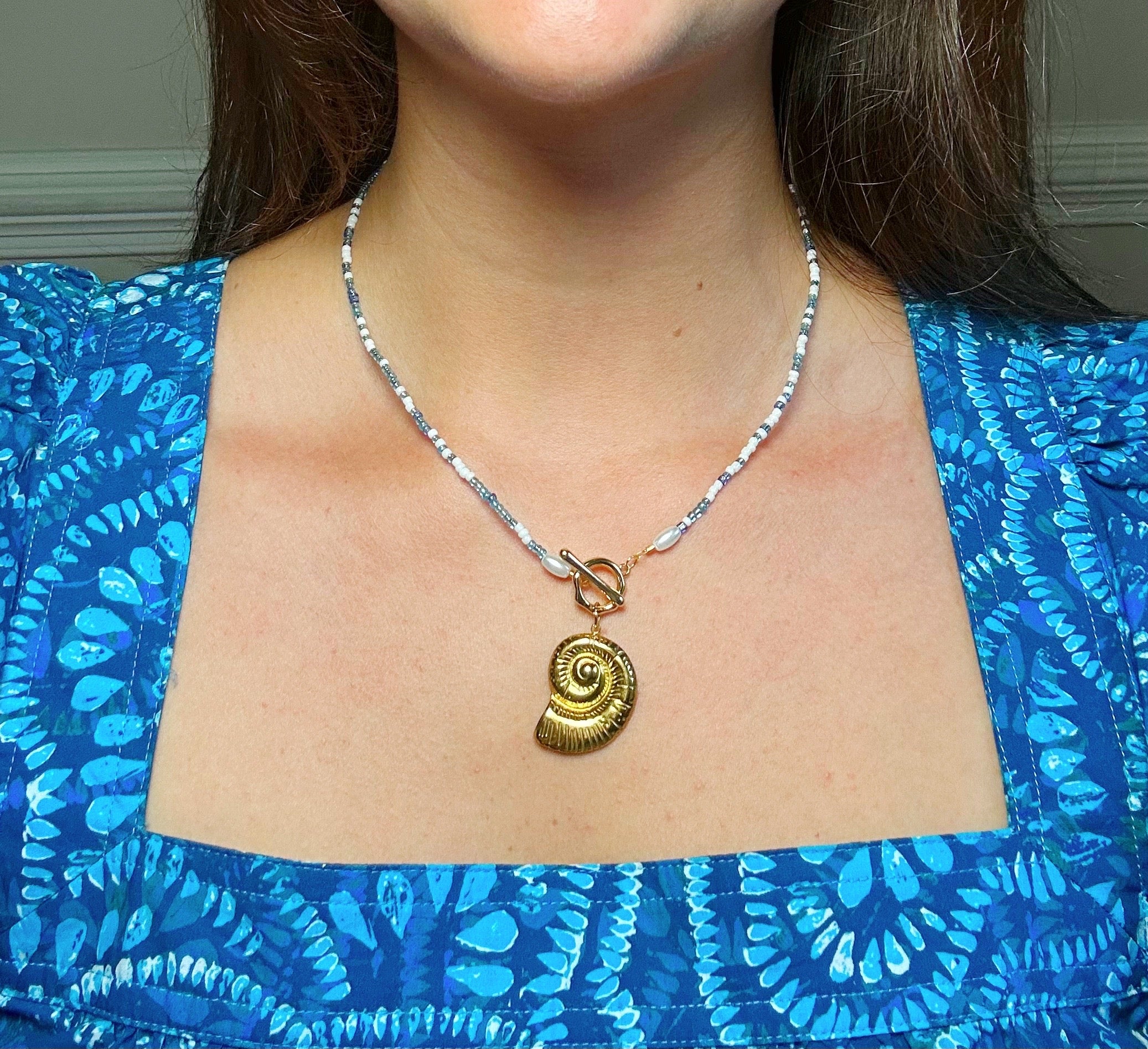 Beaded Shell Necklace