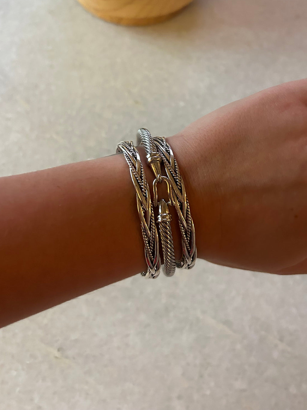 Braided Silver Cuff