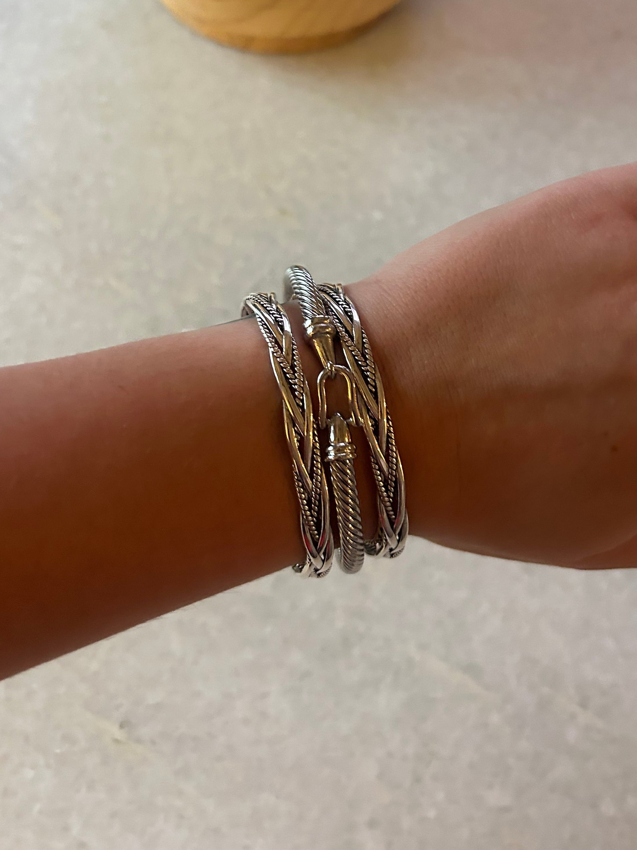 Braided Silver Cuff
