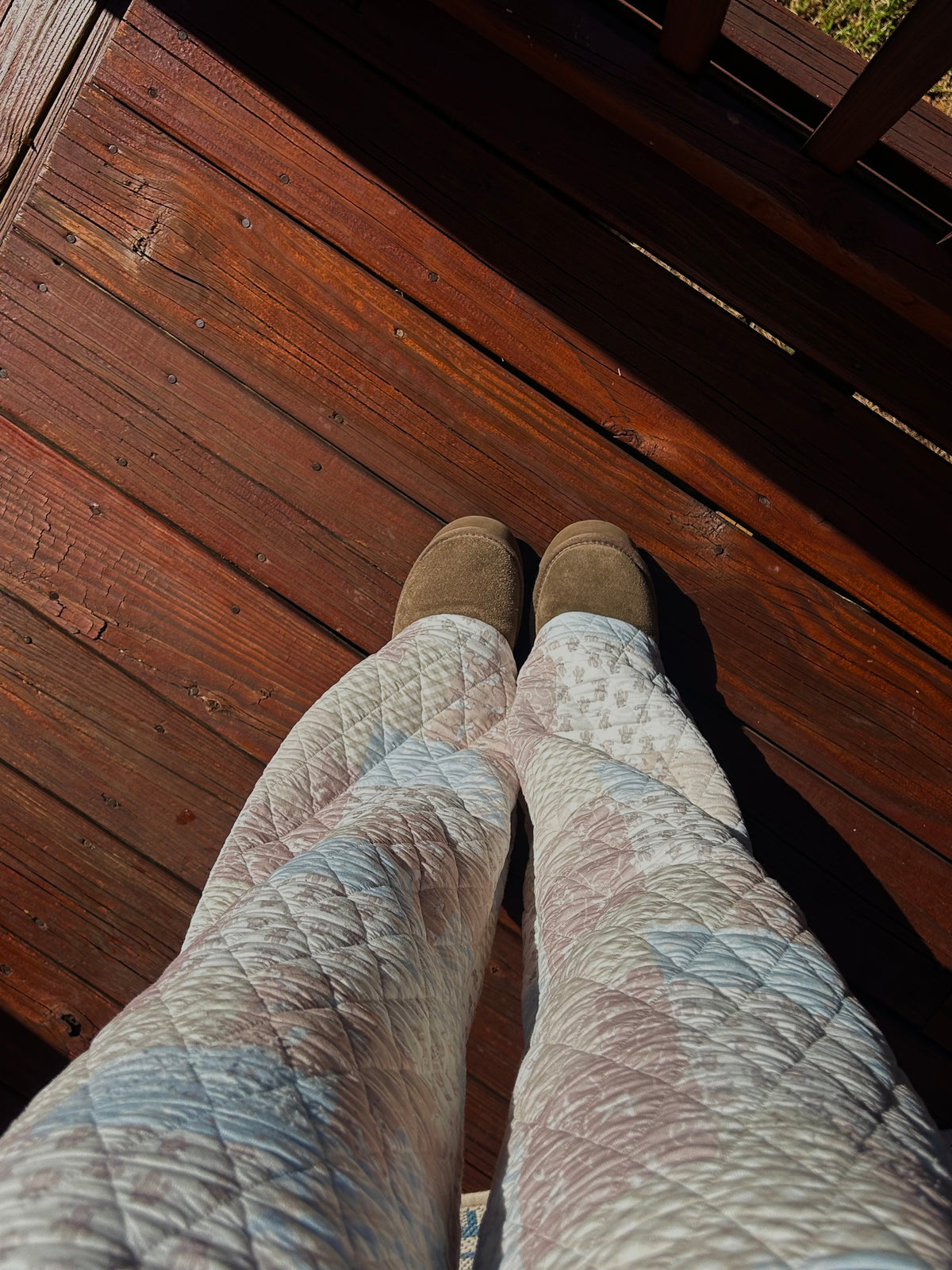 Multi-Pattern Quilted Pants
