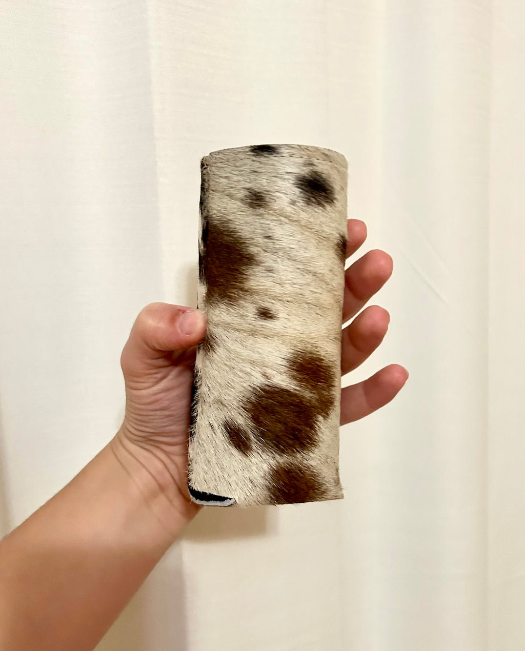 Cowhide Coozie Skinny