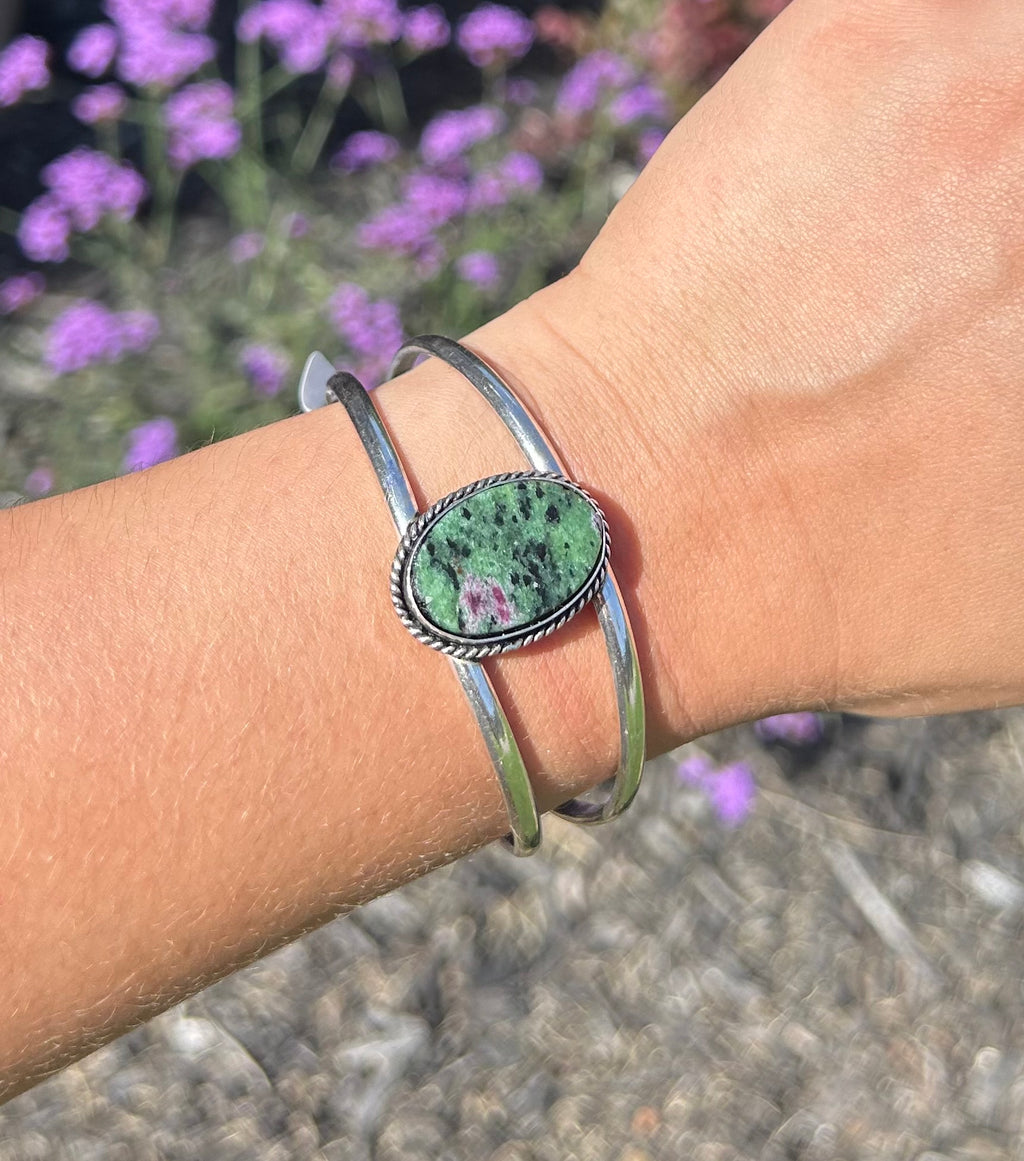 Ruby Zoisite Cuff