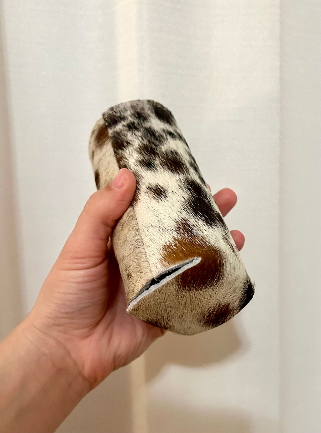 Cowhide Coozie Skinny
