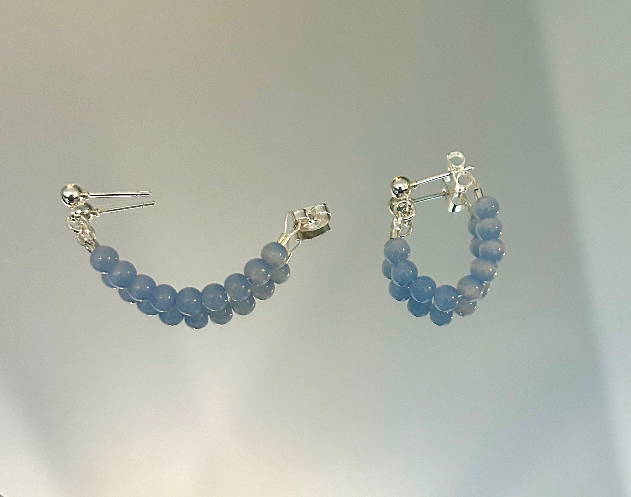 Blue Hooped Stud