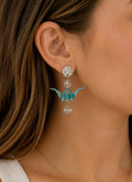 Oragami Crane Earring