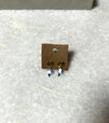 Blue Floral stud