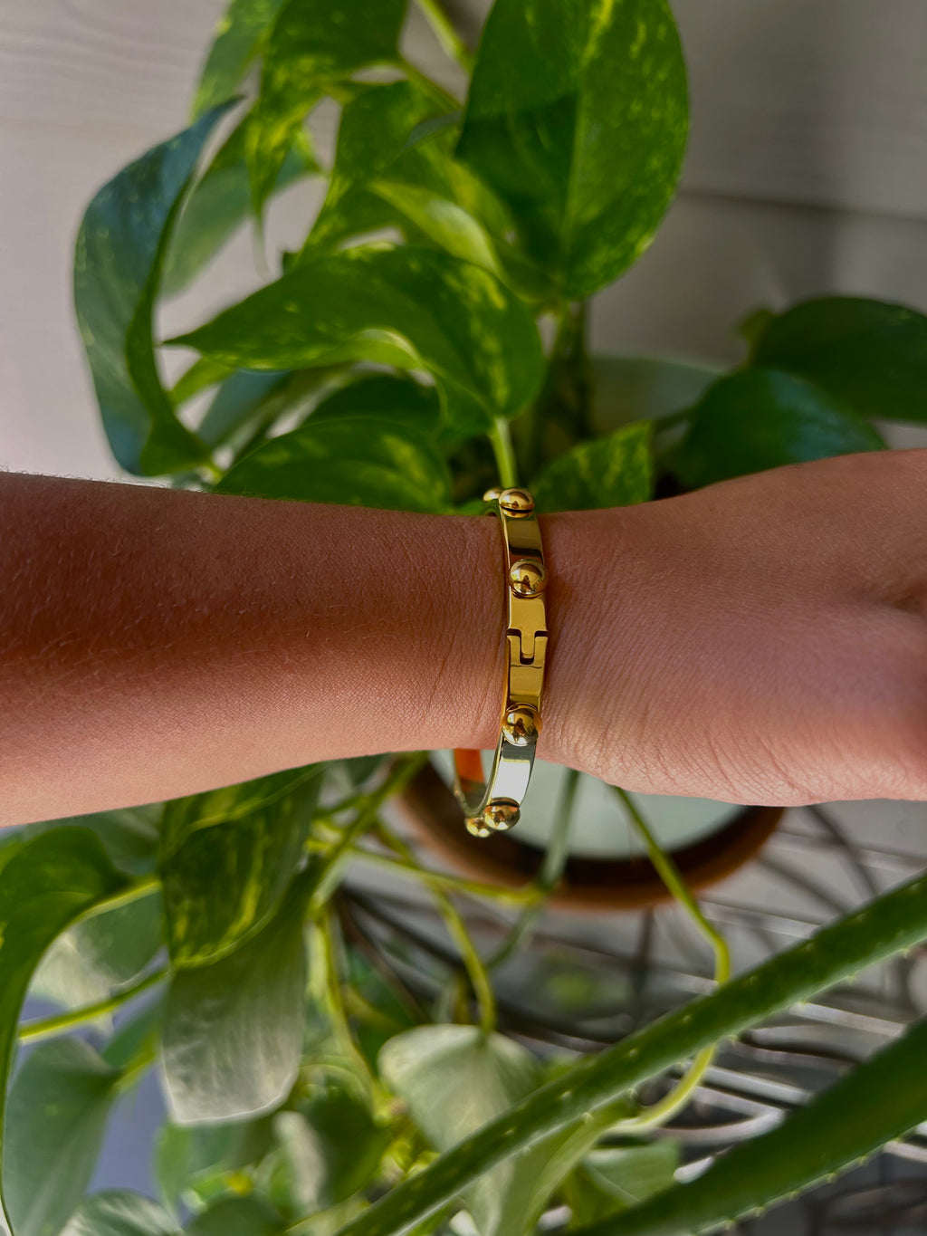 Gold Studded Bracelet