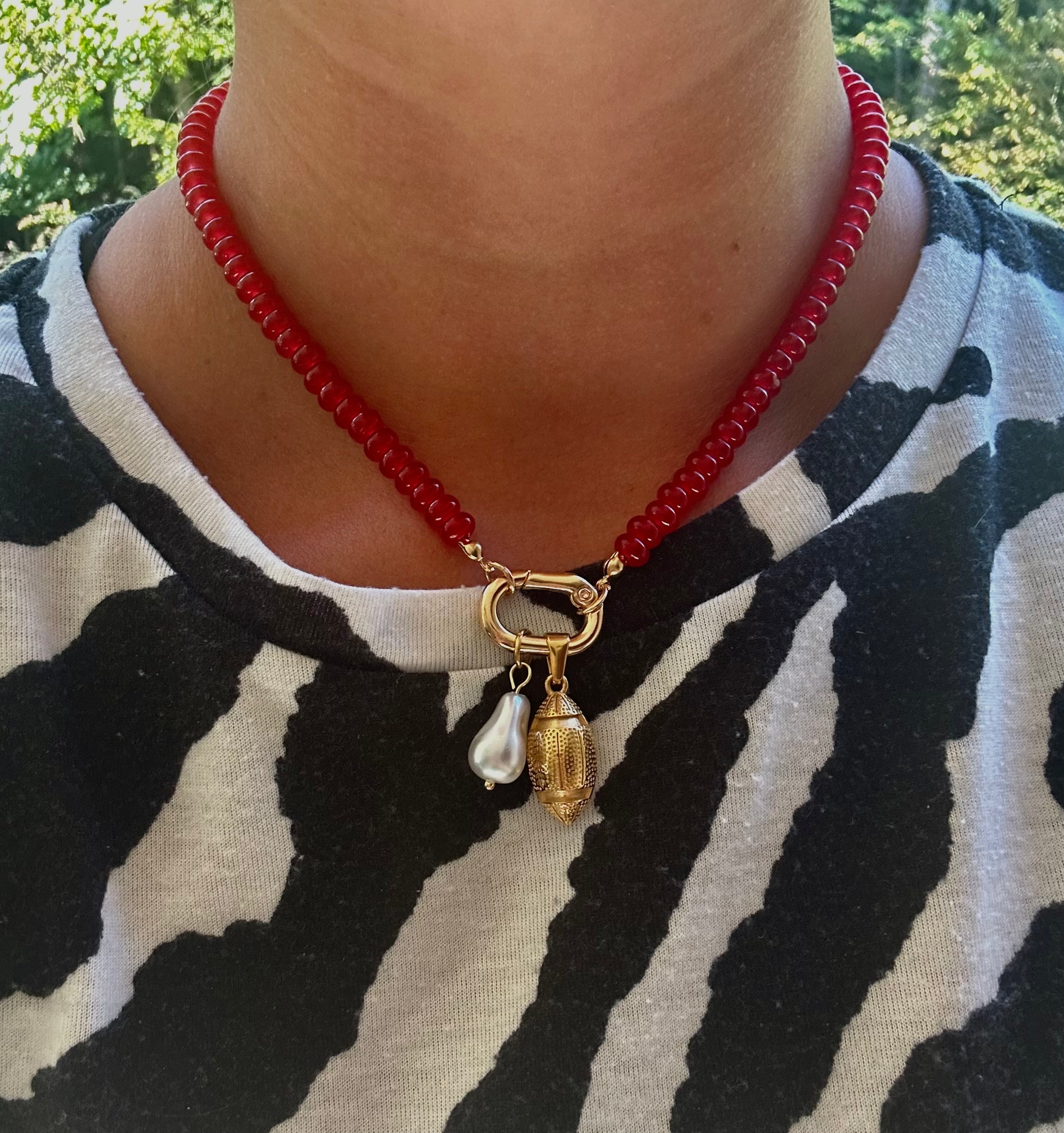 Red Football Statement Piece
