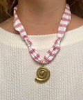 Bandana stripe necklace