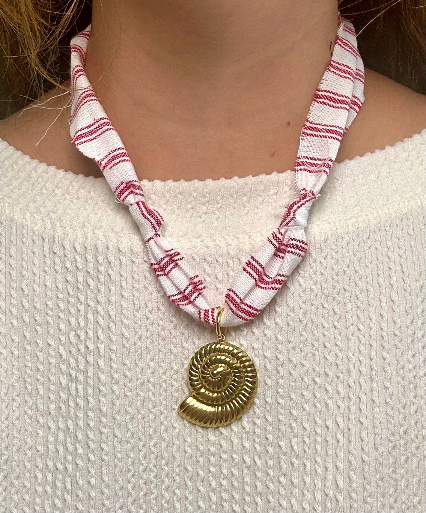 Bandana stripe necklace
