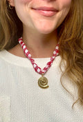 Bandana Checkered Necklace