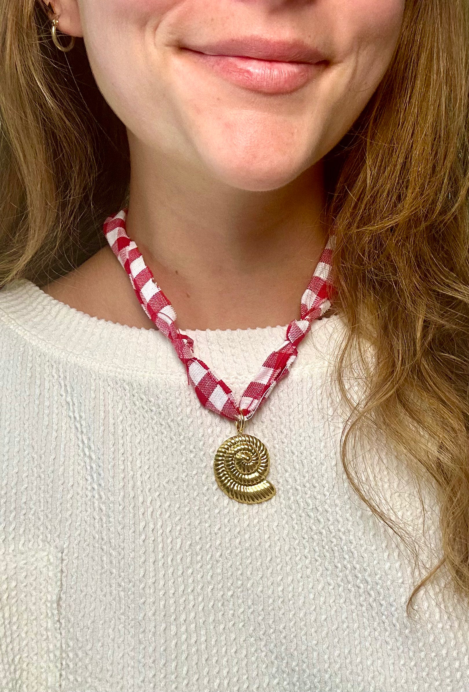 Bandana Checkered Necklace