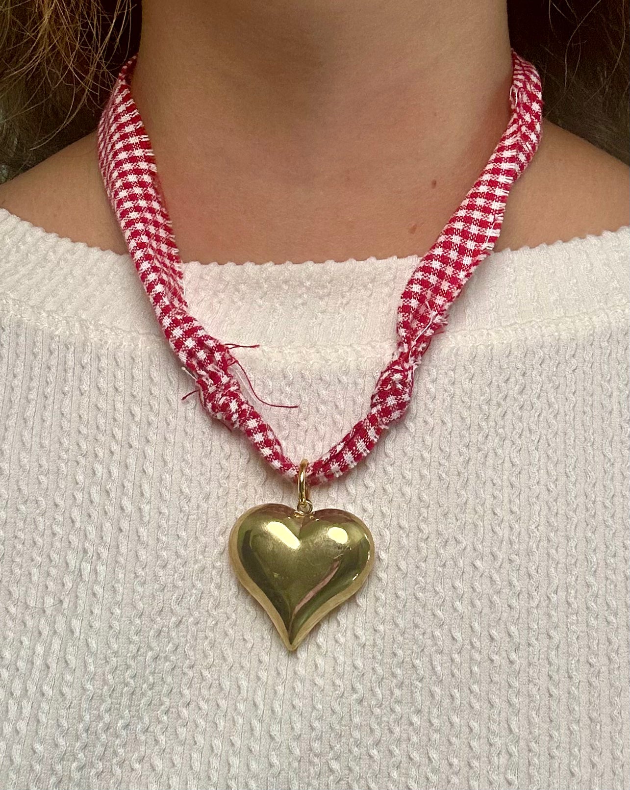 Bandana Gingham Necklace