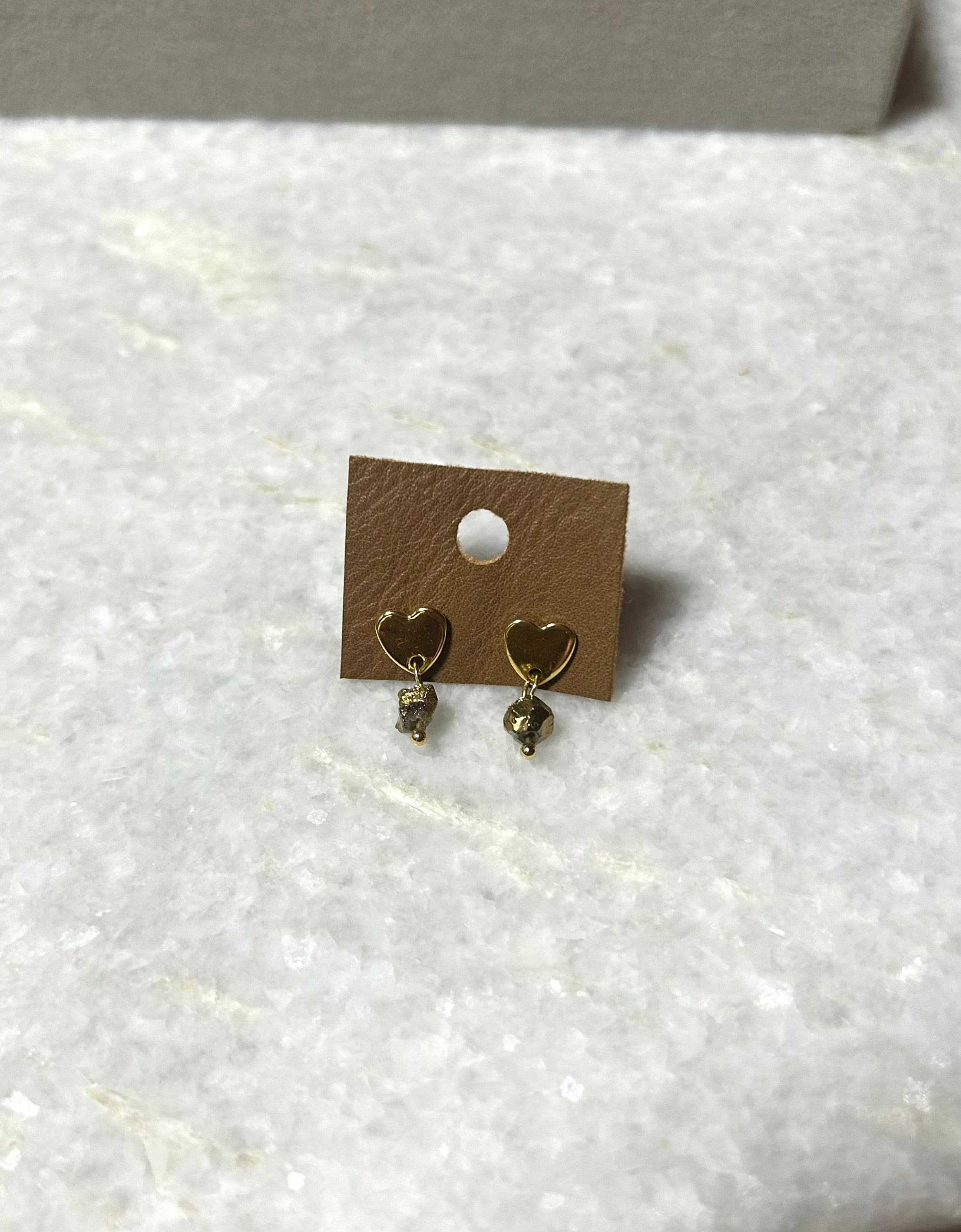 Heart of Gold studs