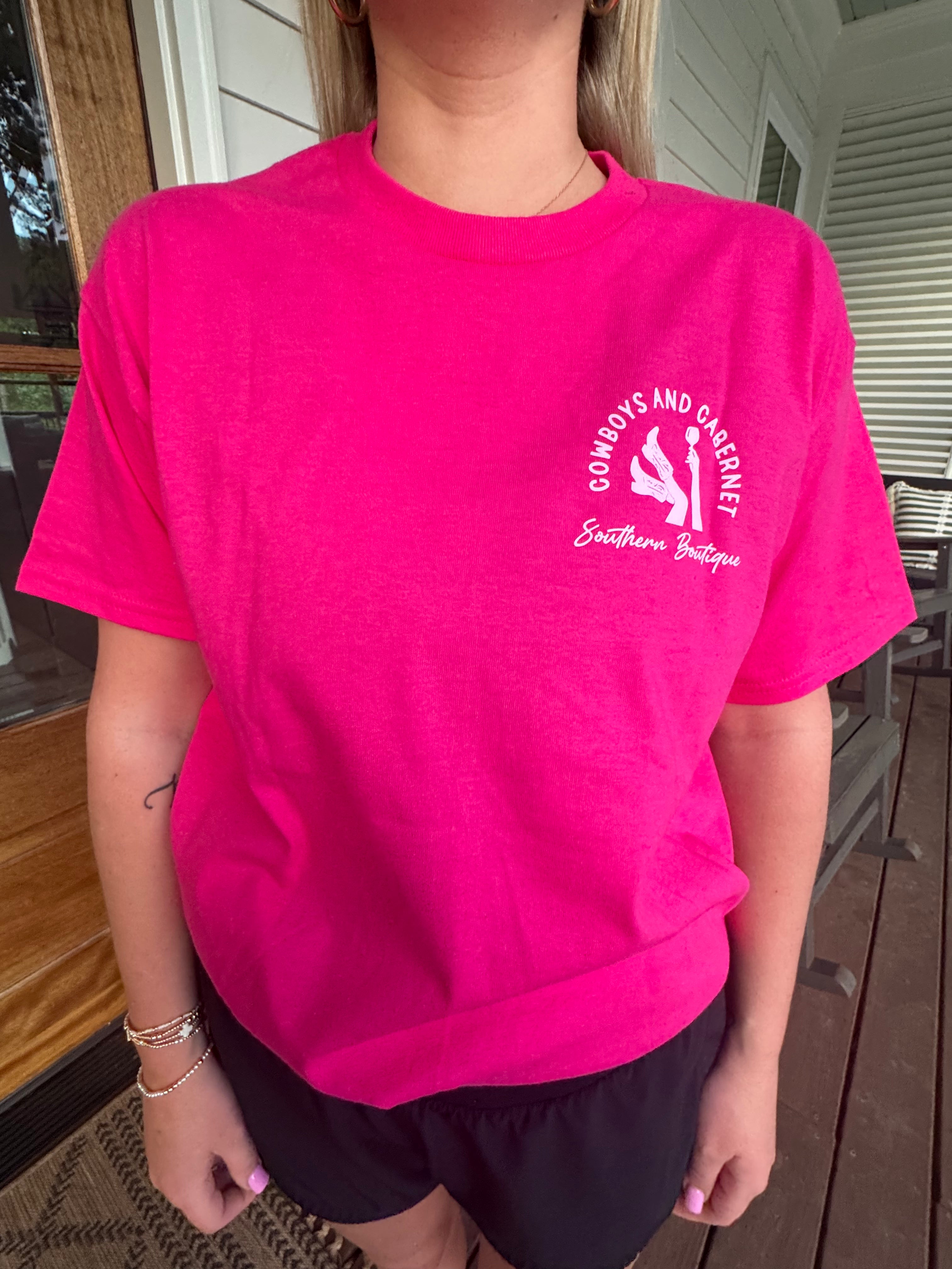 Cowboys & Cabernet Graphic Tee