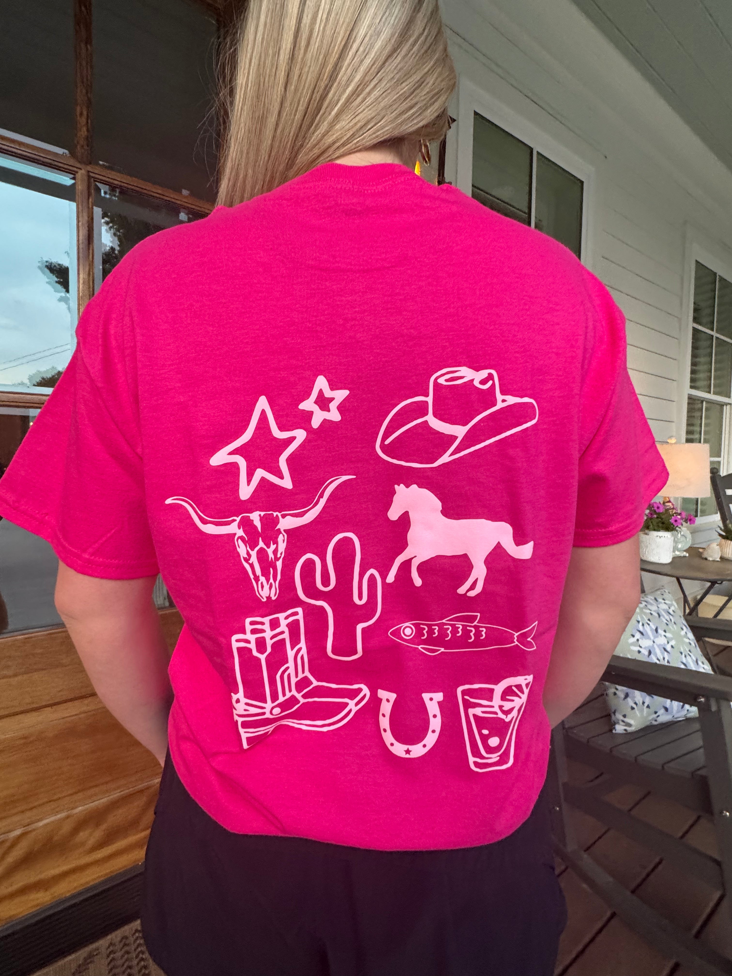 Cowboys & Cabernet Graphic Tee
