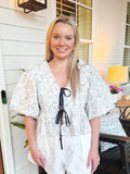 Southern Charm Tie Front Top