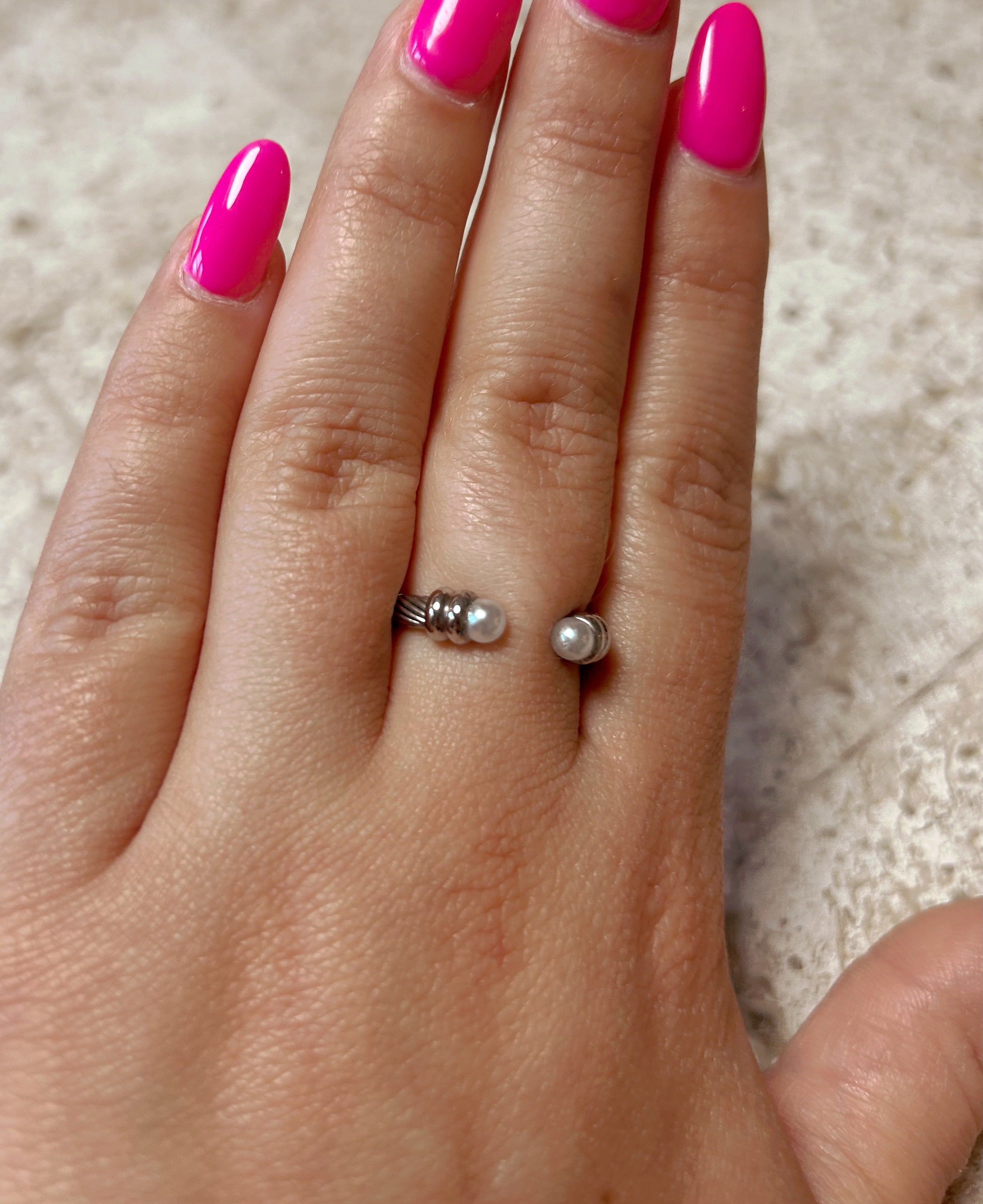 Pearl End Ring