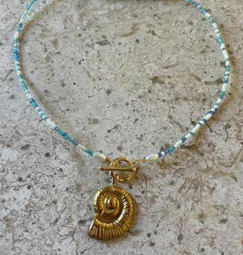 Beaded Shell Necklace