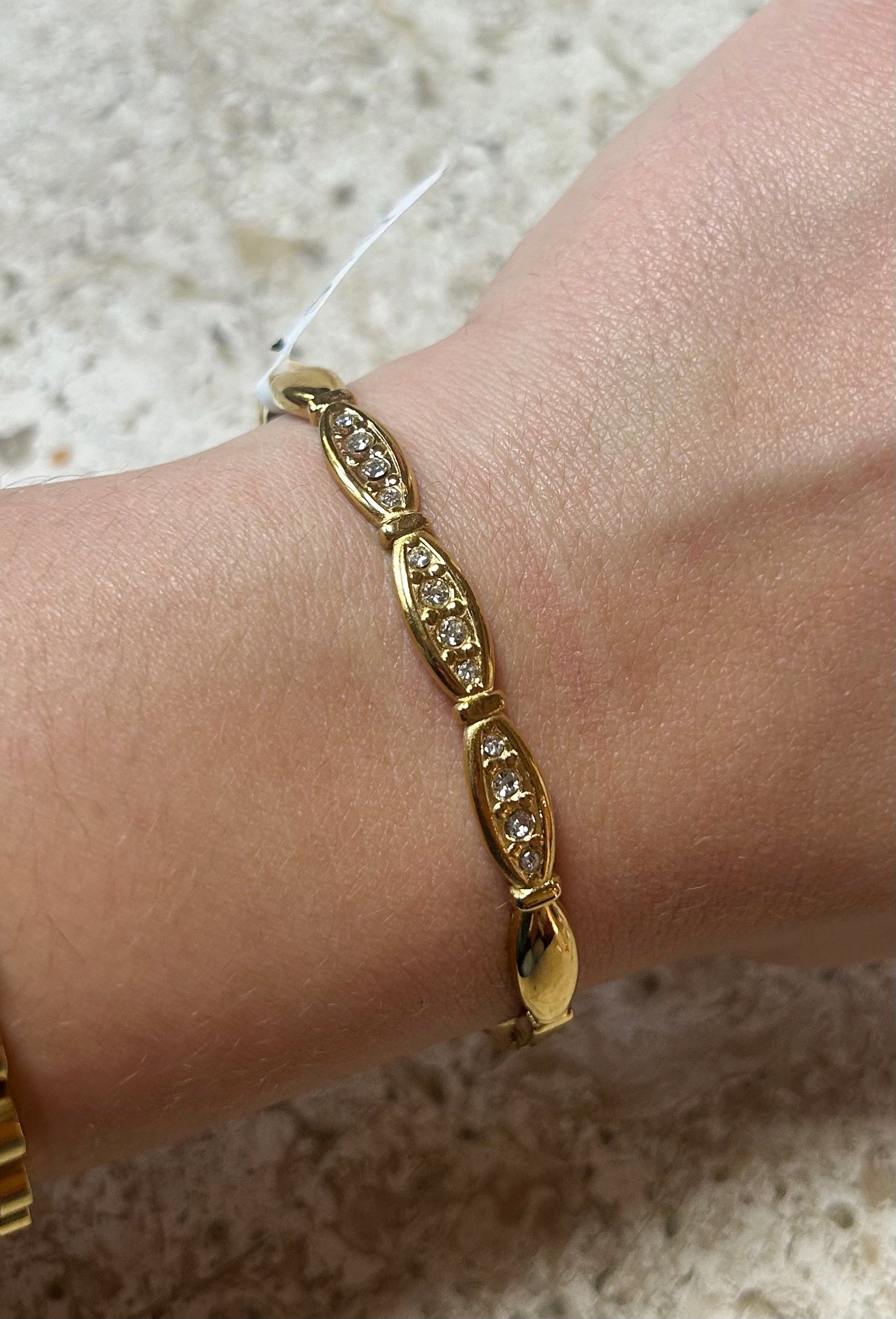 Bedazzled Oval Bracelet
