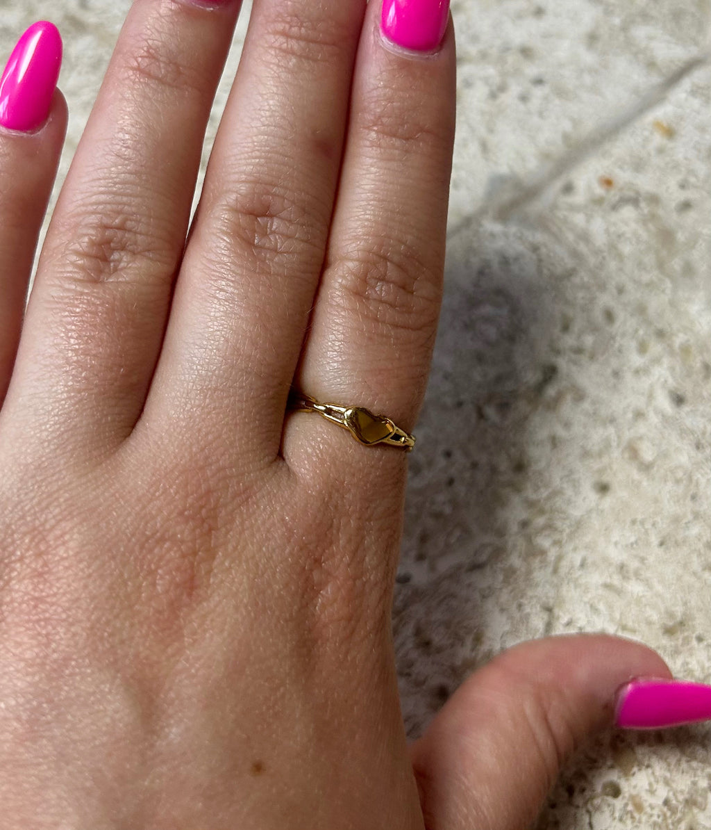 Heart Link Ring