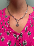 Chunky Beaming Heart Necklace