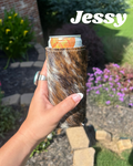 Cowhide Coozie Skinny