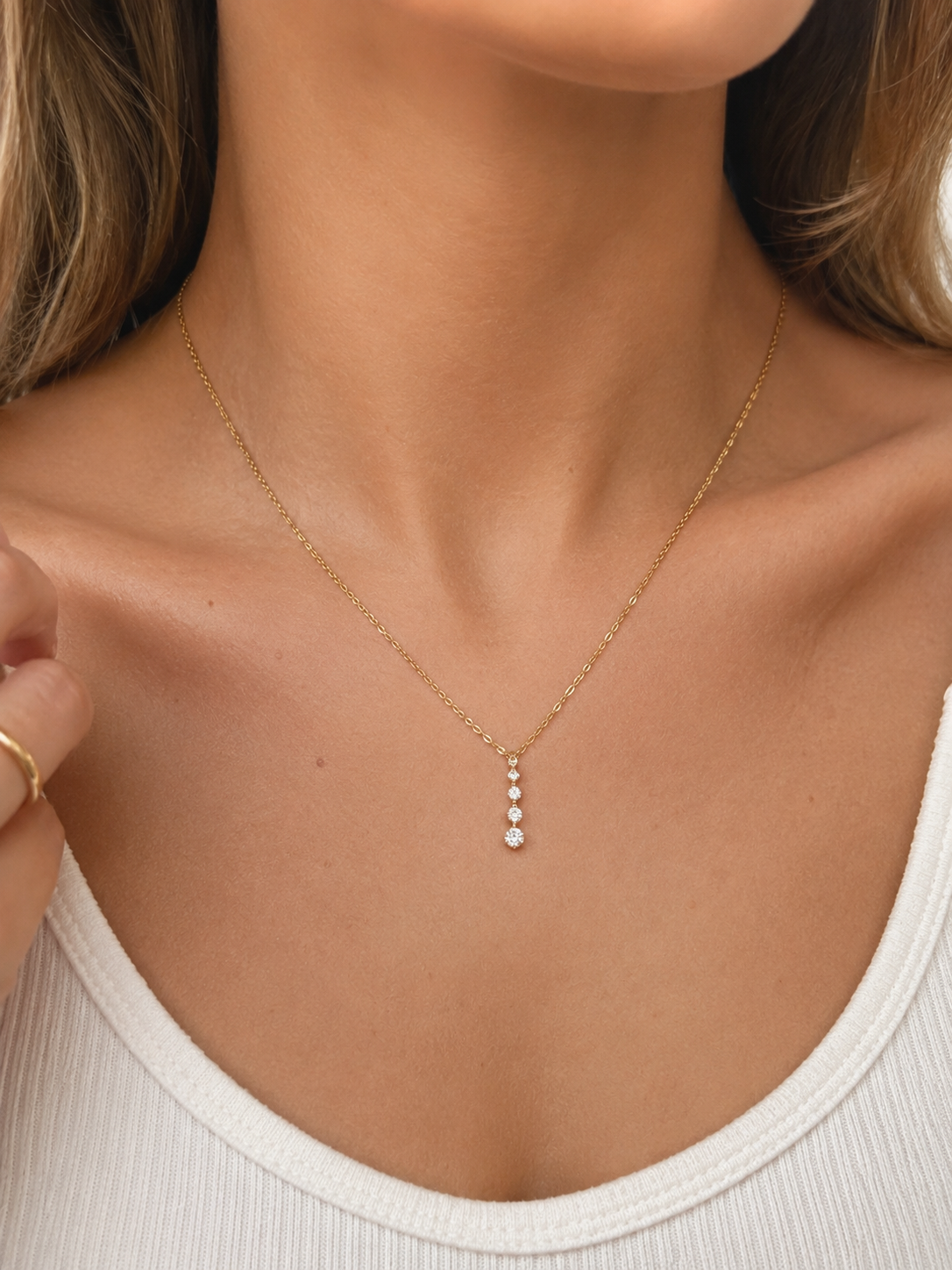 Drop Gem Necklace