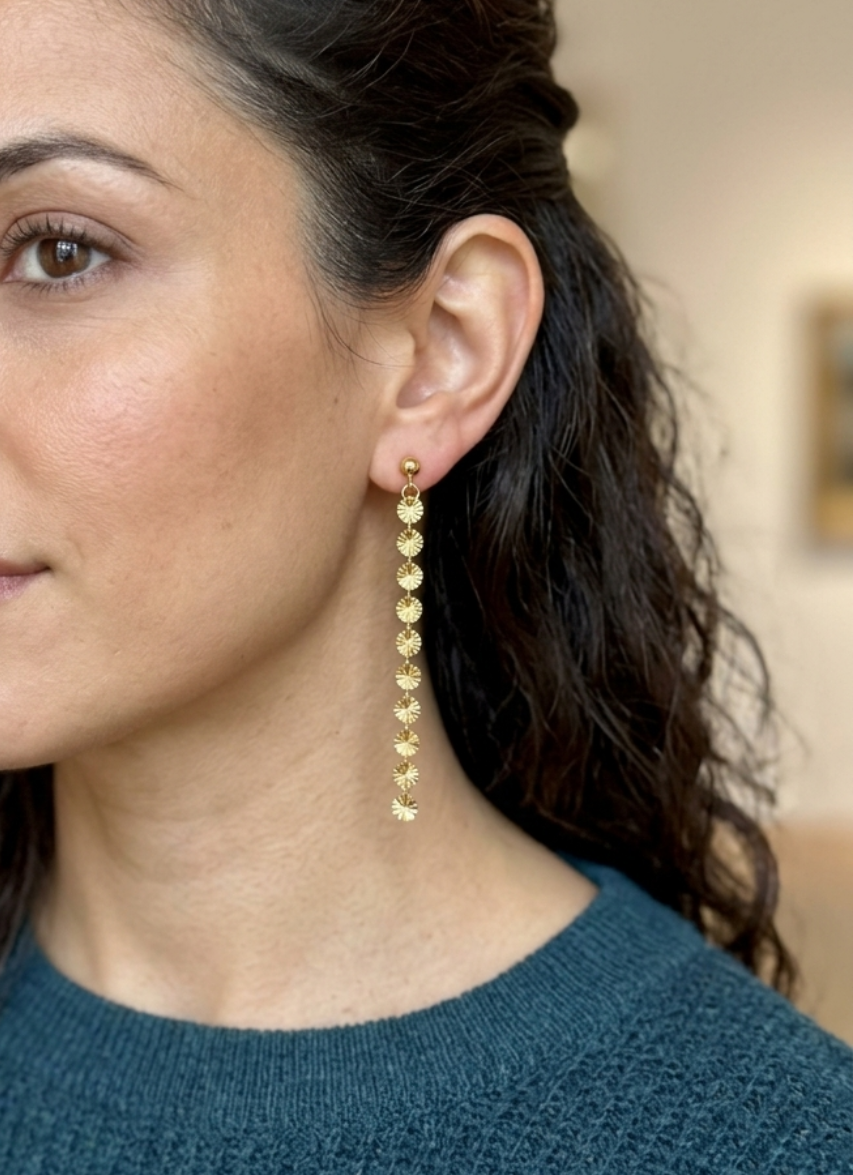 Gold Chain Studs