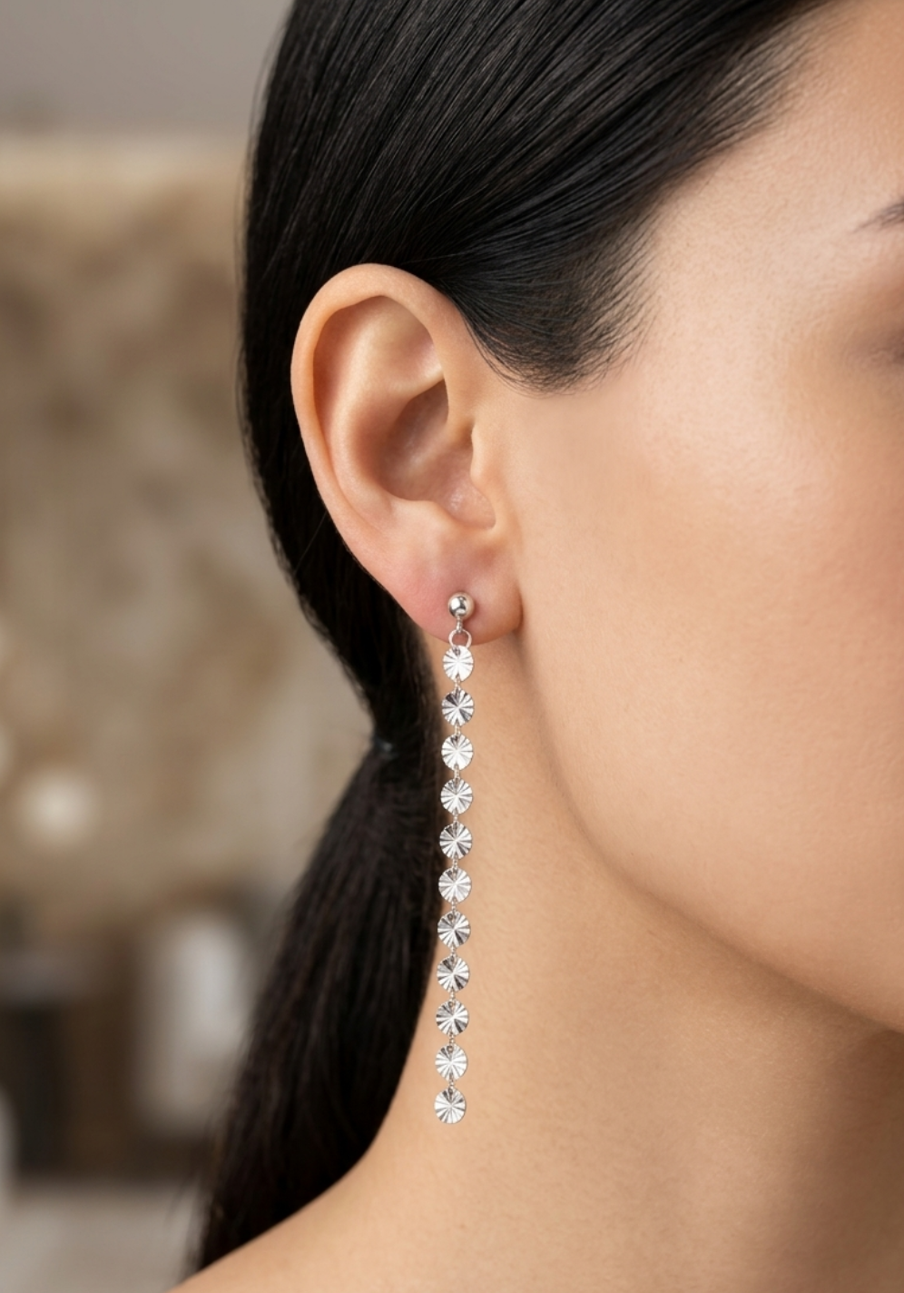 Silver Chain Studs