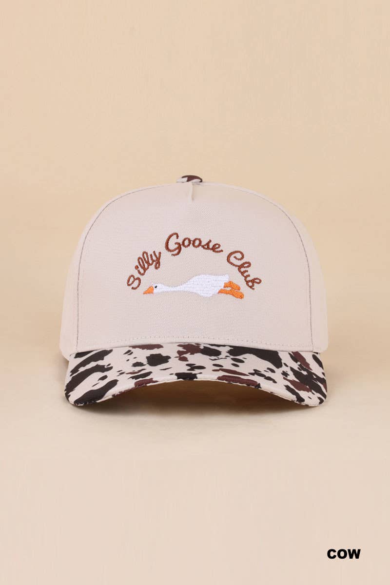 Silly Goose Cow Print Hat